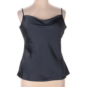 Express Blue/Grey Satin Cowl Neck Camisole, Size XL - Excellent Condition